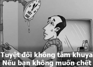 Vì sao không nên tắm vào ban đêm